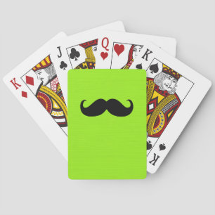 Black Mustache på Gröntens bakgrund Casinokort