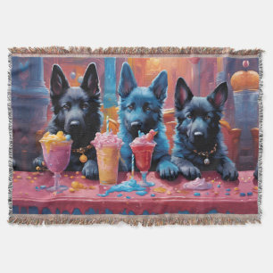 Black N Blue German Shepherd Puppies N Milkshakes Filt