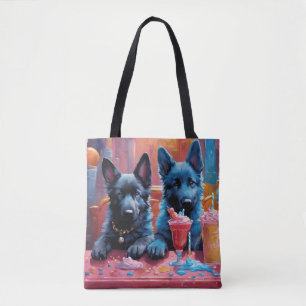 Black N Blue German Shepherd Puppies N Milkshakes Tygkasse