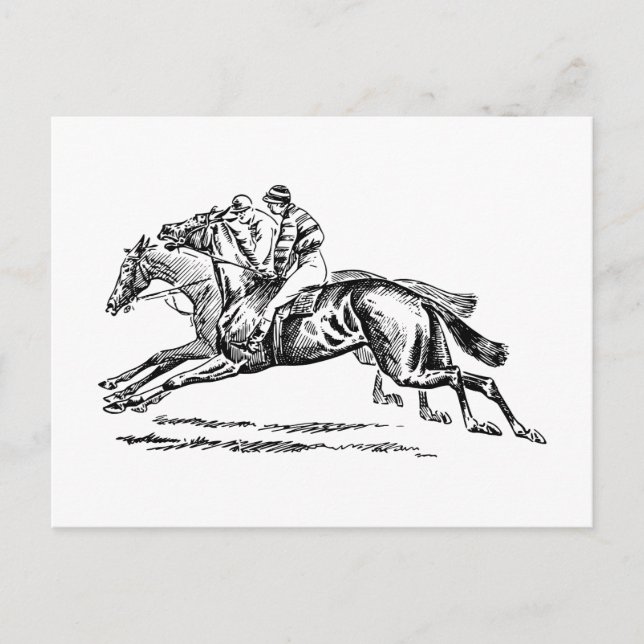 BLACK n WHITE DERBY INVITATION Vykort (Framsida)