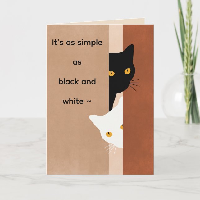 BLACK n WHITE SAKNAR DIG-KORT Kort (Framsida)