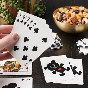 Black Nalle Kärlek Casinokort