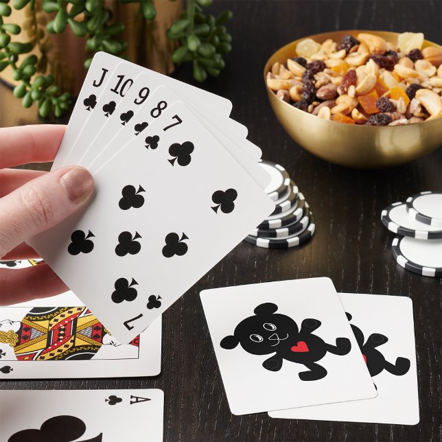 Black Nalle Kärlek Casinokort (Skapare uppladdad)