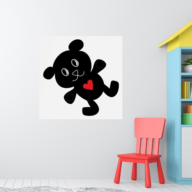 Black Nalle Kärlek Poster (Skapare uppladdad)