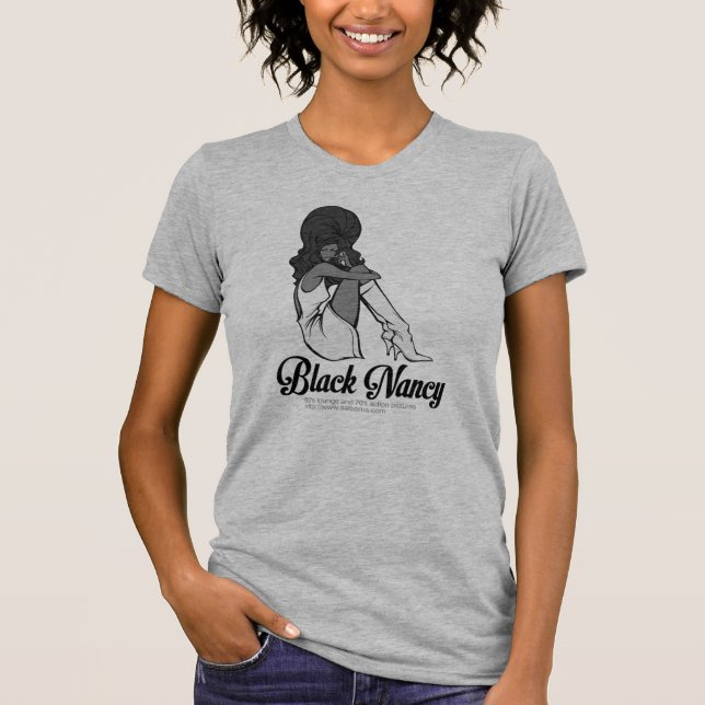 BLACK NANCY TEE SHIRT (Framsida)