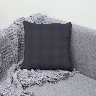 Black Navy Diamond Polka dots Chic Elegant Mönster Kudde