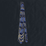 Black Navy och Guld Vintage Paisley Peacock Slips<br><div class="desc">Blåsvart och Guld Mehndi Indian Paisley Vintage Peacock Bröllopsfest Tie för killarna. Far i Bride,  Far i Groom,  Groomsman,  Best Man och Groom. Retro Paisley Bröllop Design. Vintage Inspired Paisley Aesthetic Mehndi Indian Paisley Bröllop Ties. Även perfekt för Art deco Art nouveau Roaring 20:s Underbara Gatsby Bröllop Themes. #GrandMillennial</div>