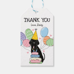 Black Neapolitan Mastiff Birthday Favor Gift Märkr Presentetikett