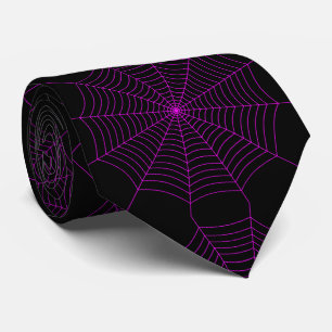Black neon rosa spindelnät Halloween mönster Slips