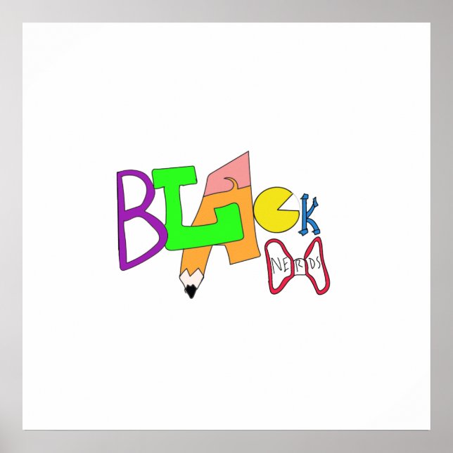 Black Nerds Original Logotyp Poster (Framsidan)