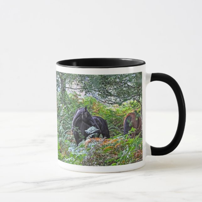Black New Forest Pony of Hampshire, England Mugg (Höger)