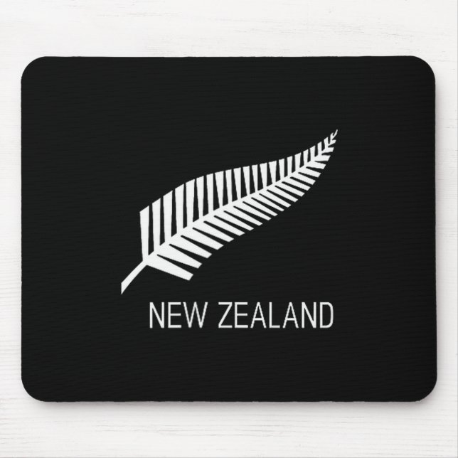 Black New Zealand Fern Shirt Mens Black Nz Gift Pr Musmatta (Framsidan)