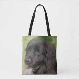 Black Newfoundland Hund Art Tygkasse