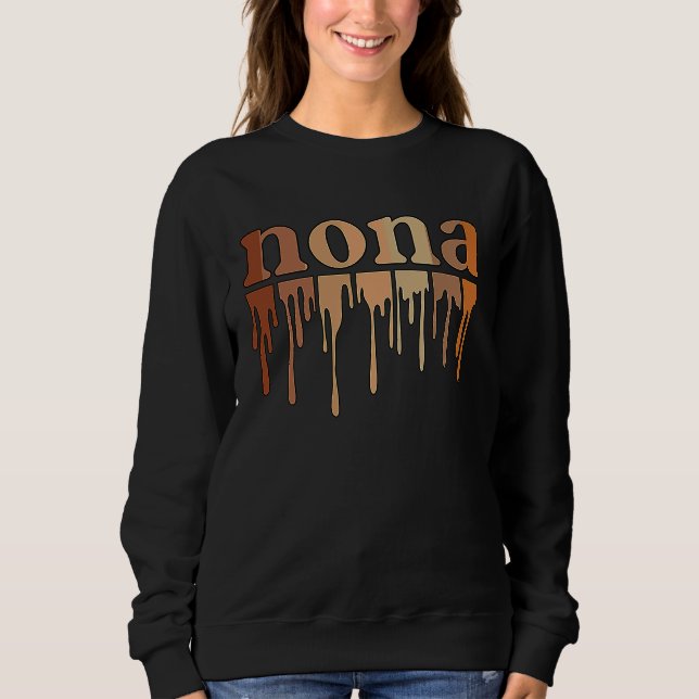 Black Nona Grandmother African American Nona Grand T Shirt (Framsida)