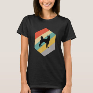 Black Norway Elkhound Hund T Shirt