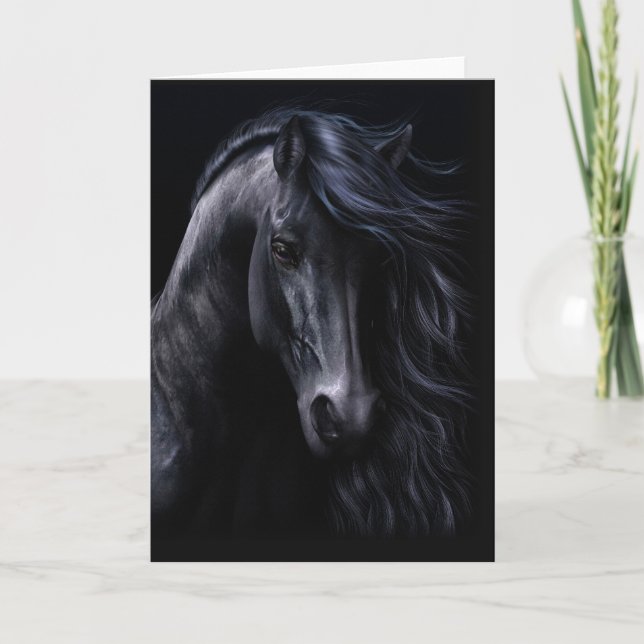 Black Notecard Kort (Framsida)