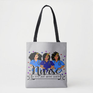 Black Nurse Afro Care giver Tygkasse
