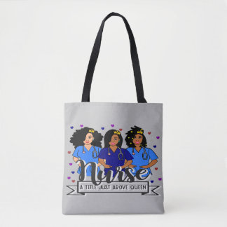 Black Nurse Afro Care giver Tygkasse