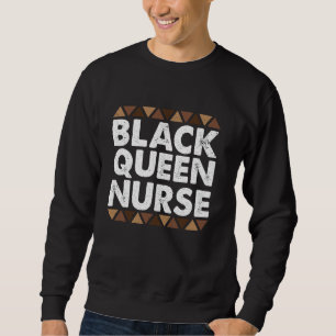Black Nurse Afro Kärlek African Women Melanin Nurs Lång Ärmad Tröja