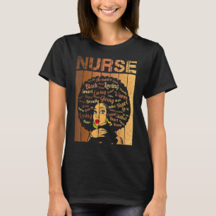 Black Nurse Black Girl Magong Strong for Black His T Shirt