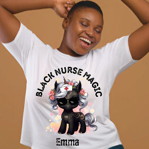 Black Nurse Magic T Shirt