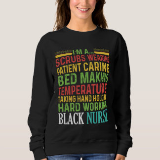 Black Nurse Wearing African American History T Shirt