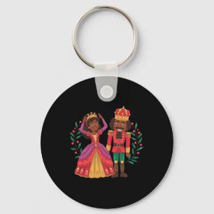 Black Nutcracker Sugar Plum Fairy Kwanzaa African Nyckelring