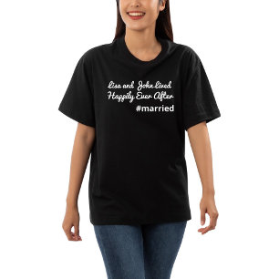 Black Ny gifta Bröllopsfest Bride T Shirt