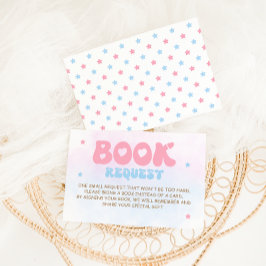 Bläck- och blått elegant-skriptböcker för barn tilläggskort