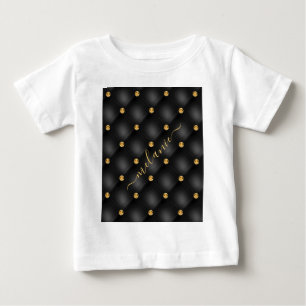 Black och Guld Baby T-Shirt