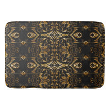 Black och Guld Bath Mat