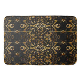 Black och Guld Bath Mat Badrumsmatta