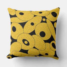 Black och Guld Bubble Orbs dekorativ kudde