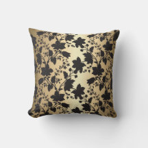 Black och Guld Damask