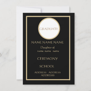 BLACK- OCH GULD-FLATKORT - W/OR W/O ENVELOP