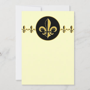 Black och Guld Fleur de lis