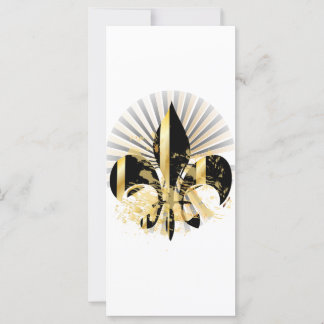 Black och Guld Fleur de Lis