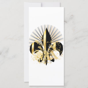 Black och Guld Fleur de Lis