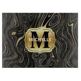 Black och Guld Geode Strata Struktur