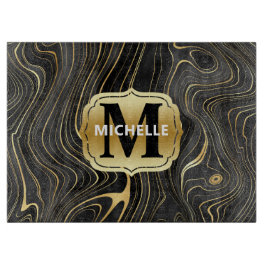 Black och Guld Geode Strata Struktur