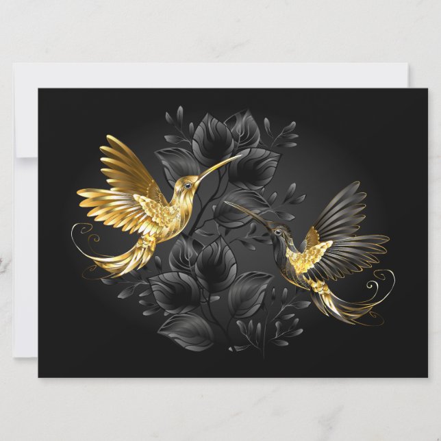 Black och Guld Hummingbird (Framsida)