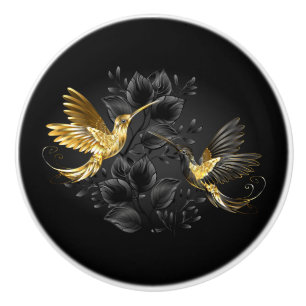 Black och Guld Hummingbird Knopp