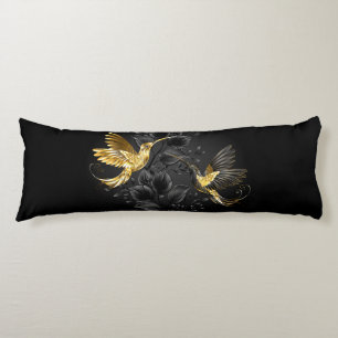 Black och Guld Hummingbird Kroppskudde