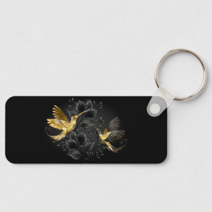 Black och Guld Hummingbird Nyckelring