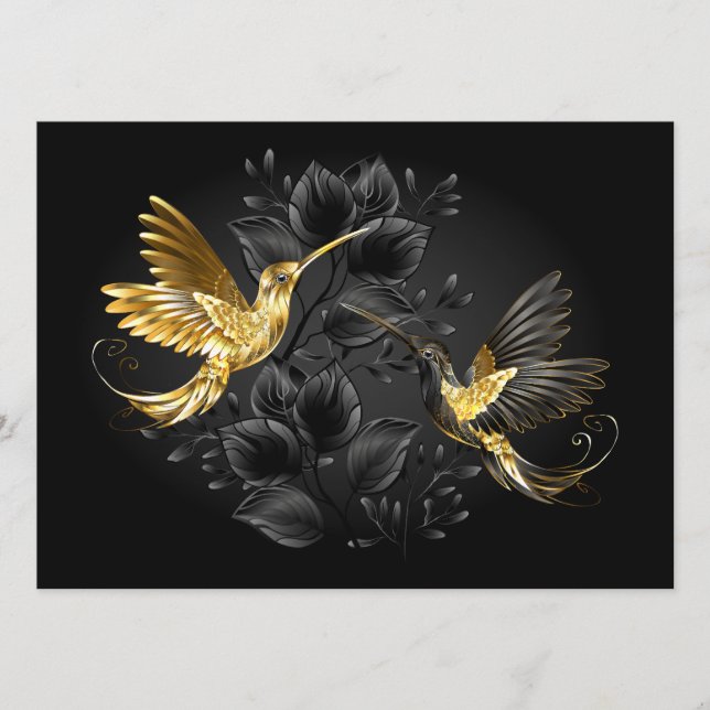 Black och Guld Hummingbird Program (Framsida)