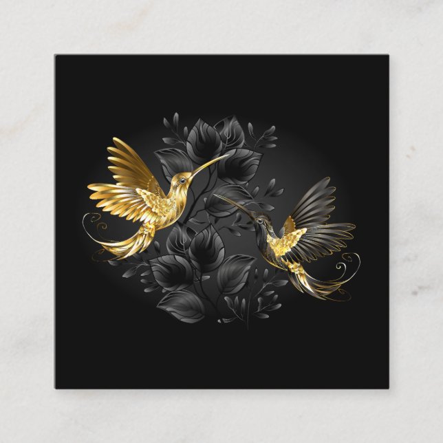 Black och Guld Hummingbird Tilläggskort (Framsida)