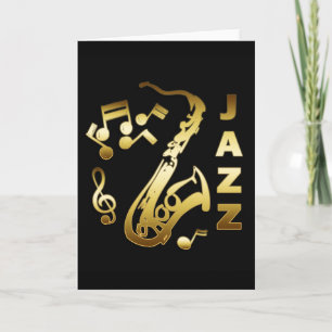 BLACK OCH GULD JAZZ KORT