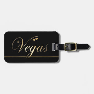 Black och Guld Las Vegas Bagagebricka