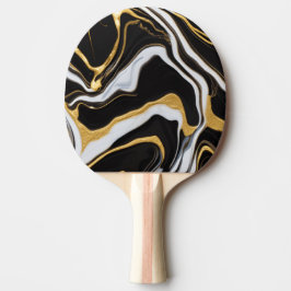Black och Guld Marble Pingisracket