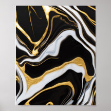 Black och Guld Marble